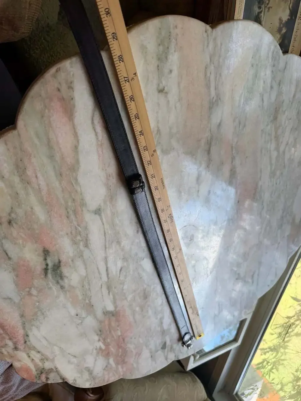 Unknown black leather
